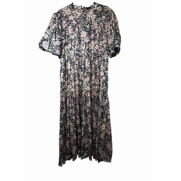 Polago Green and Purple Floral Dress - Size XXXL - Picture 2 of 14